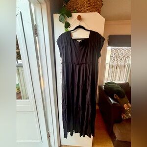 NATURAL LIFE Berkley Black Maxi Dress -Med -NWT
